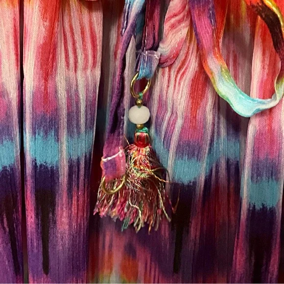 Blue Rod Beattie Tie Dye Swim Cover Up - Picture 9 of 9